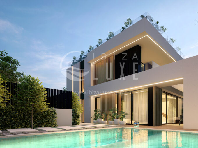Villa de luxe avec piscine et toit terrasse à Ibiza